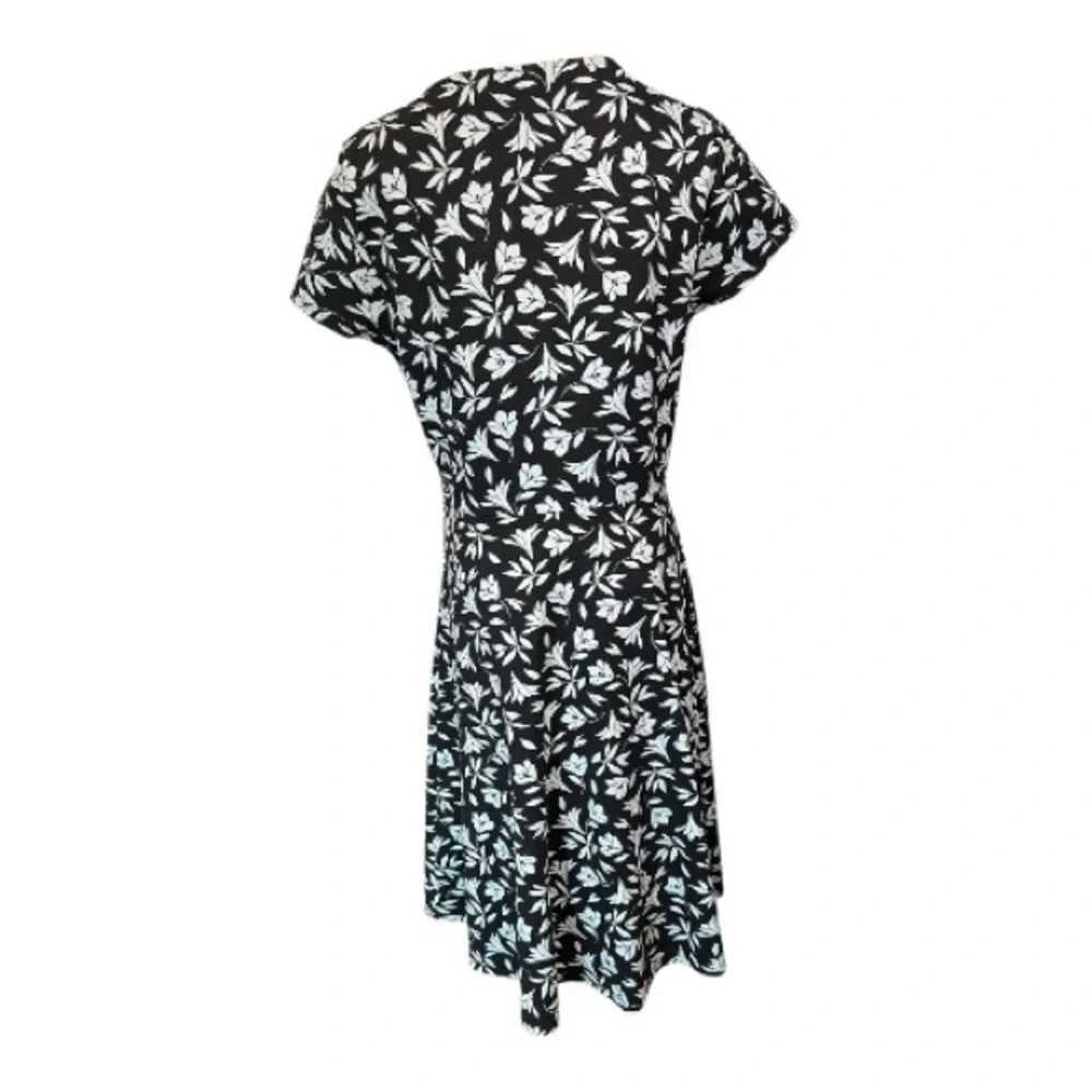 EUC Draper James navy & light blue floral a-line dress – size M - Picture 5 of 8